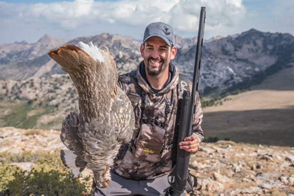 Mark Peterson hunting Himalayan Snowcock in the Ruby Mountains of Nevada
